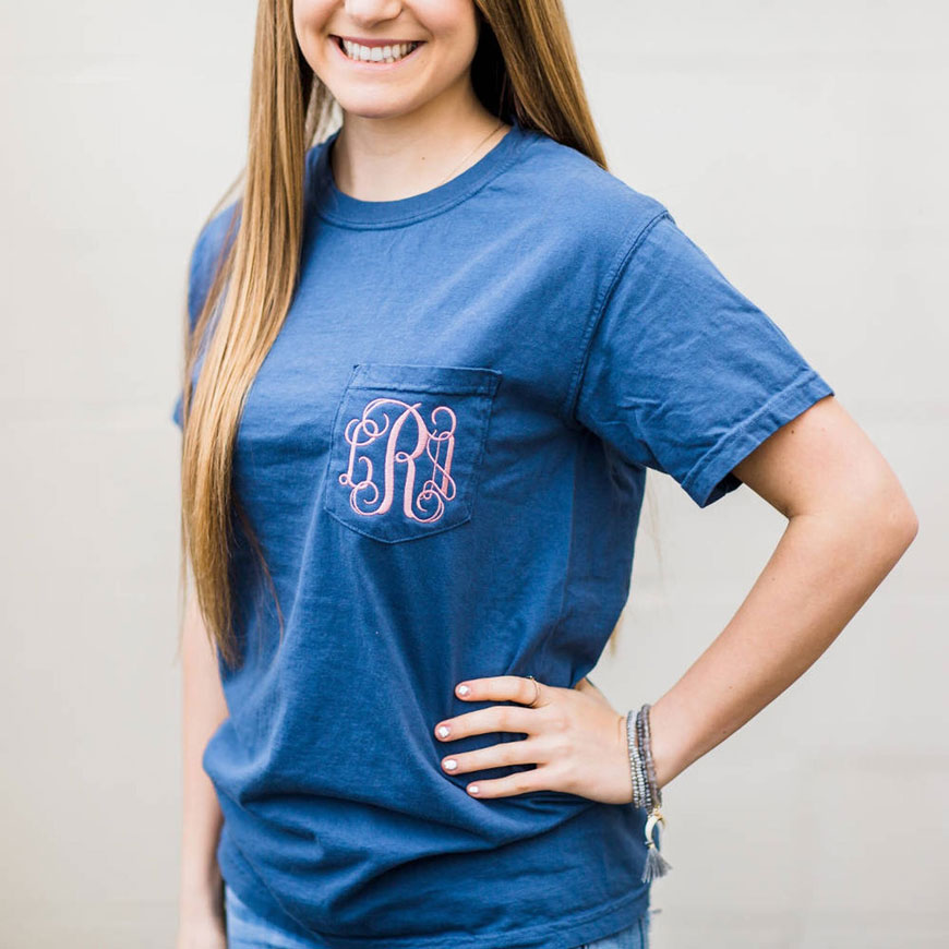 How to Style Monogrammed Clothing - The Southern Rose Monogram & Gift